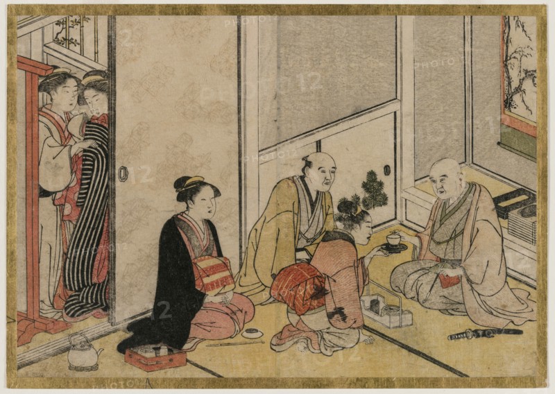 Interior Scene. Creator: Katsukawa Shunsho (Japanese, 1726-1792).