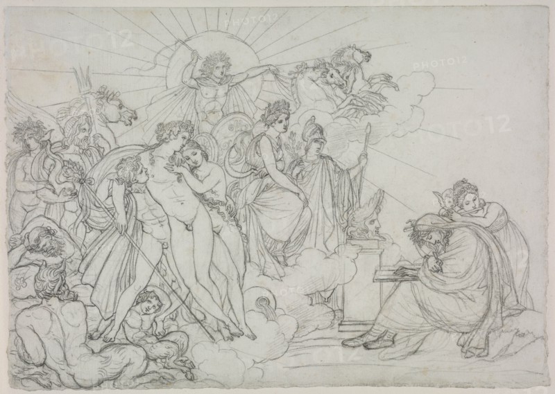 Invocation to the Divinities who preside over Agriculture from Virgil's "Georgics", after 1798. Creator: Anne-Louis Girodet de Roucy-Trioson (French, 1767-1824).