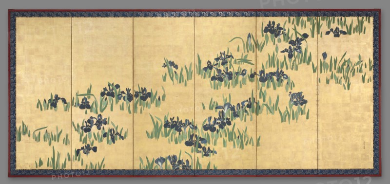 Irises, 1700s. Creator: Watanabe Shik? (Japanese, 1683-1755).