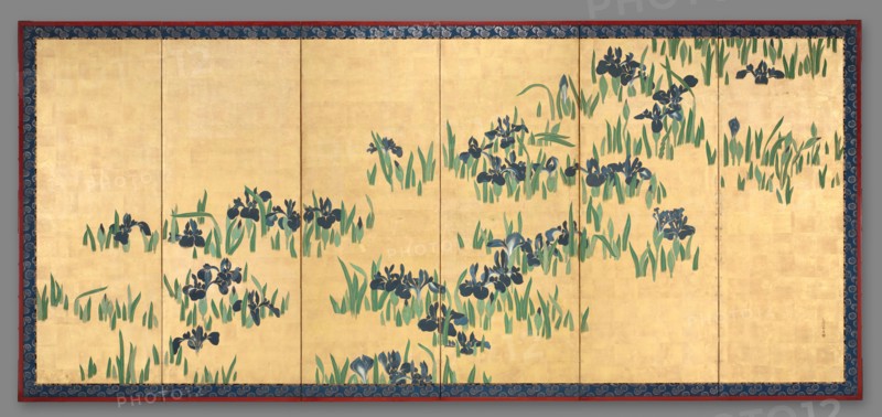 Irises, 1700s. Creator: Watanabe Shik? (Japanese, 1683-1755).