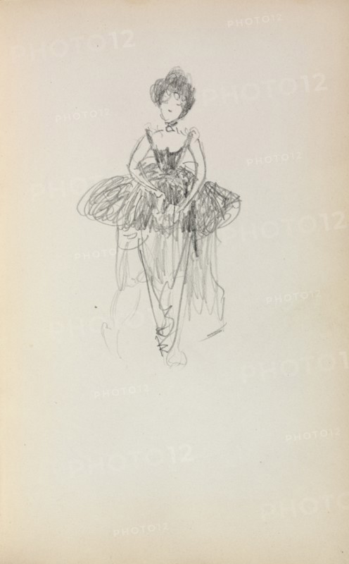 Italian Sketchbook: Ballerina (page 231), 1898-1899. Creator: Maurice Prendergast (American, 1858-1924).