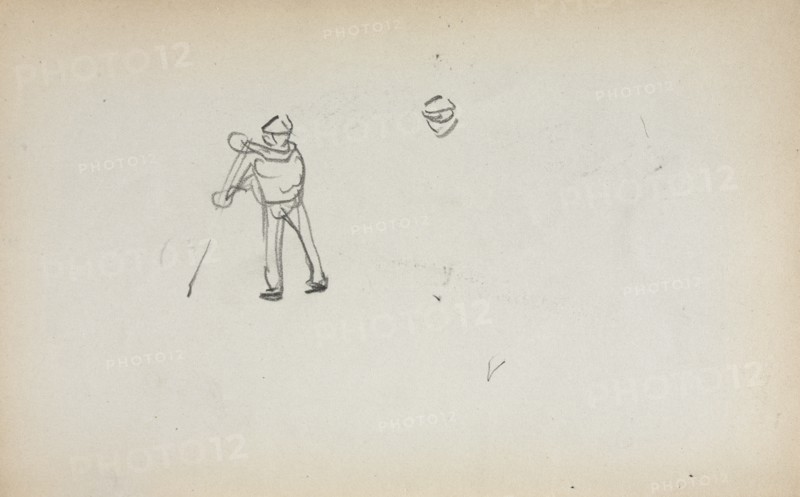 Italian Sketchbook: Gondolier (page 13), 1898-1899. Creator: Maurice Prendergast (American, 1858-1924).