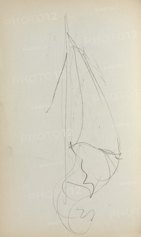 Italian Sketchbook: Sail (page 73), 1898-1899. Creator: Maurice Prendergast (American, 1858-1924).