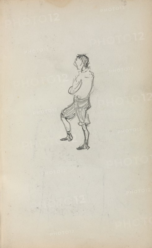Italian Sketchbook: Standing Boy (page 245), 1898-1899. Creator: Maurice Prendergast (American, 1858-1924).