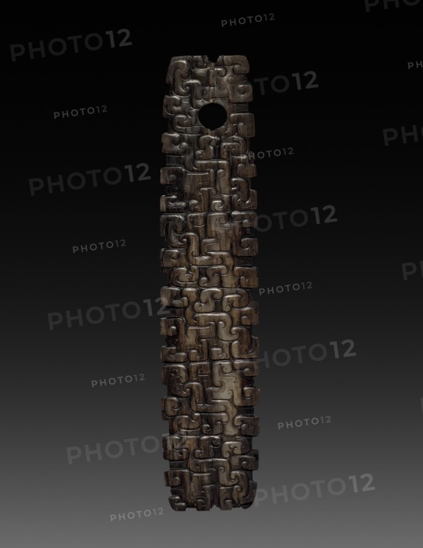 Jade Scepter with Interlocking Pattern, c. 600-400 BC. Creator: Unknown.