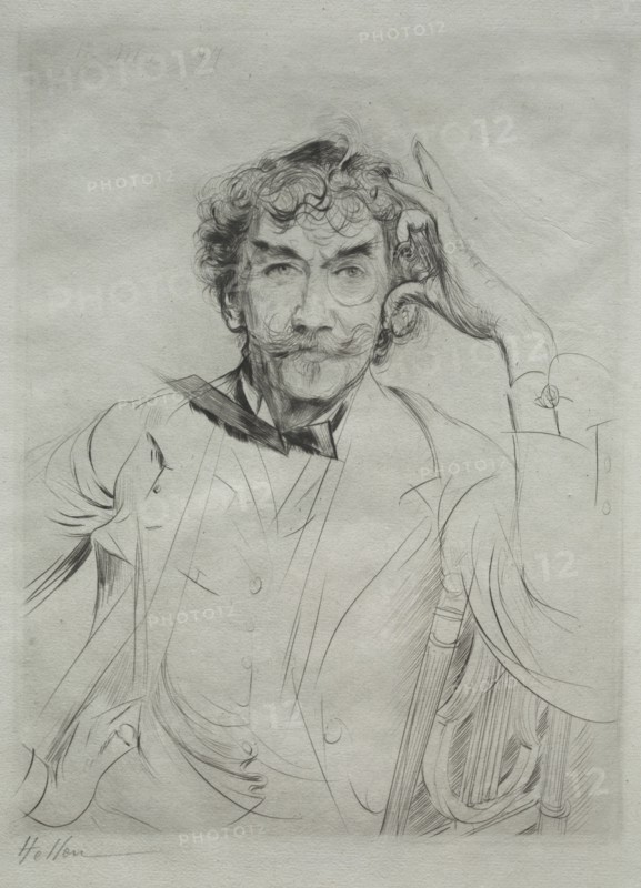 James MacNeill Whistler, 1897. Creator: Paul César Helleu (French, 1859-1927).