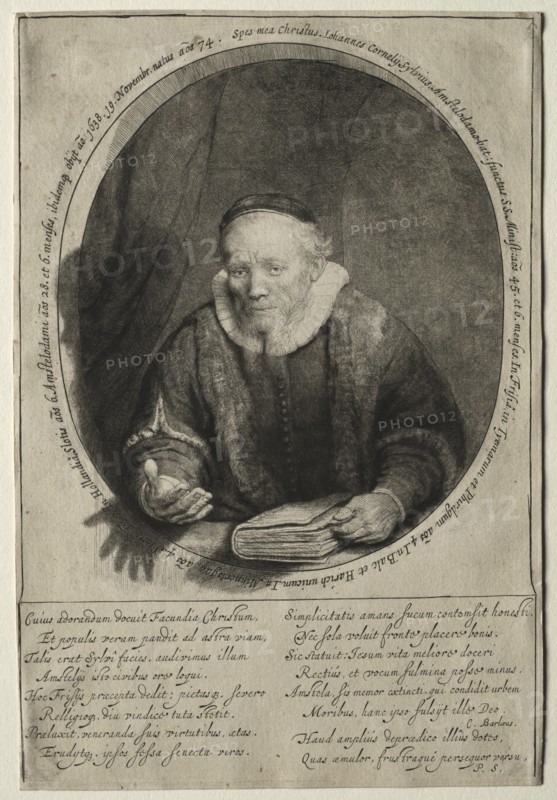 Jan Cornelis Sylvius, Preacher, 1646. Creator: Rembrandt van Rijn (Dutch, 1606-1669).