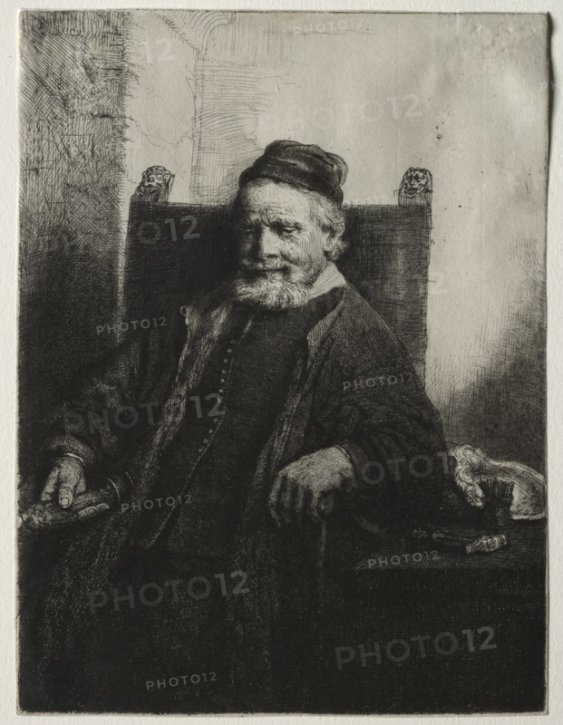 Jan Lutma, Goldsmith, 1656. Creator: Rembrandt van Rijn (Dutch, 1606-1669).