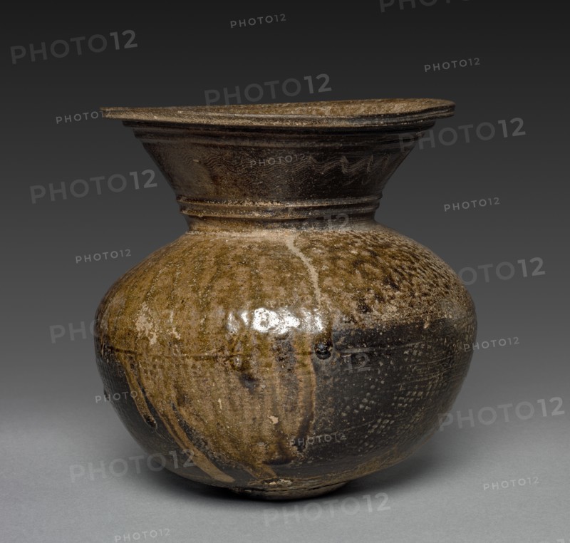 Jar with Combed Design: Sueki Ware, 400s-500s. Creator: Unknown.