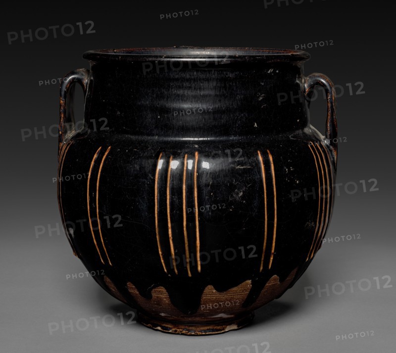 Jar with Handles and Vertical Ribs, 1271-1368. Creator: Unknown.