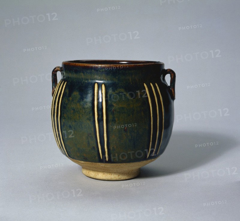 Jar with Handles: Cizhou ware, 12th-13th Century. Creator: Unknown.