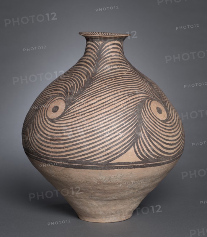 Jar with Spiral Designs, 3300-2650 BC. Creator: Unknown.