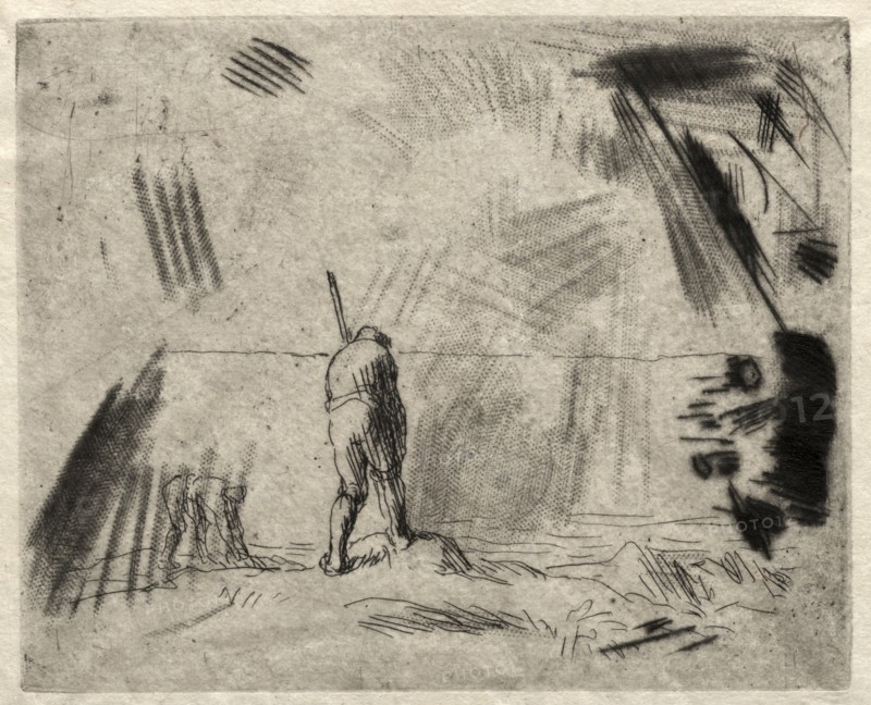 Kelp Gatherers. Creator: Jean-François Millet (French, 1814-1875).