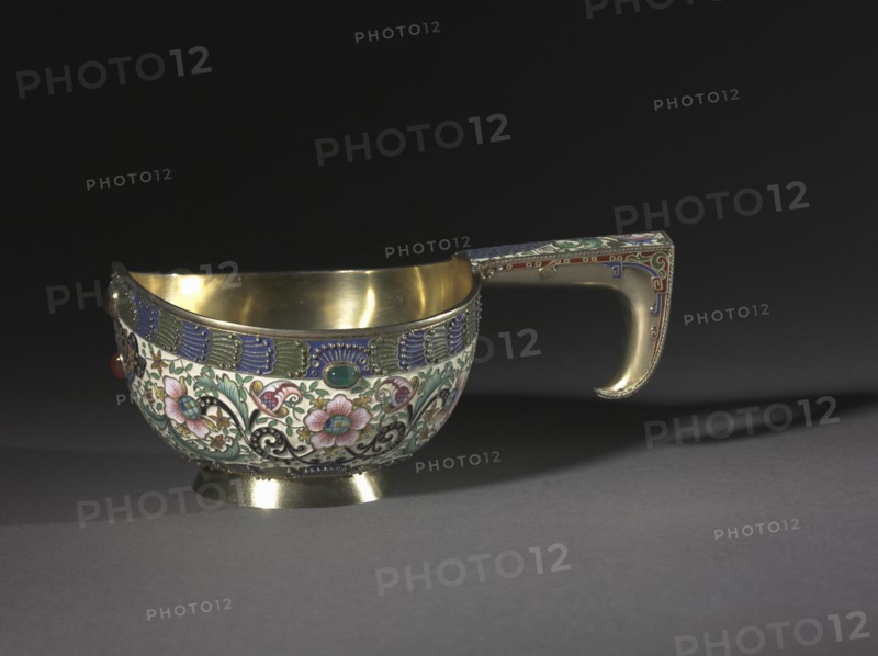 Kovsh (Cup), 1896-1906. Creator: House of Fabergé (Russian, 1842-1918); Fedor I. Rückert (Russian, 1840-1917).