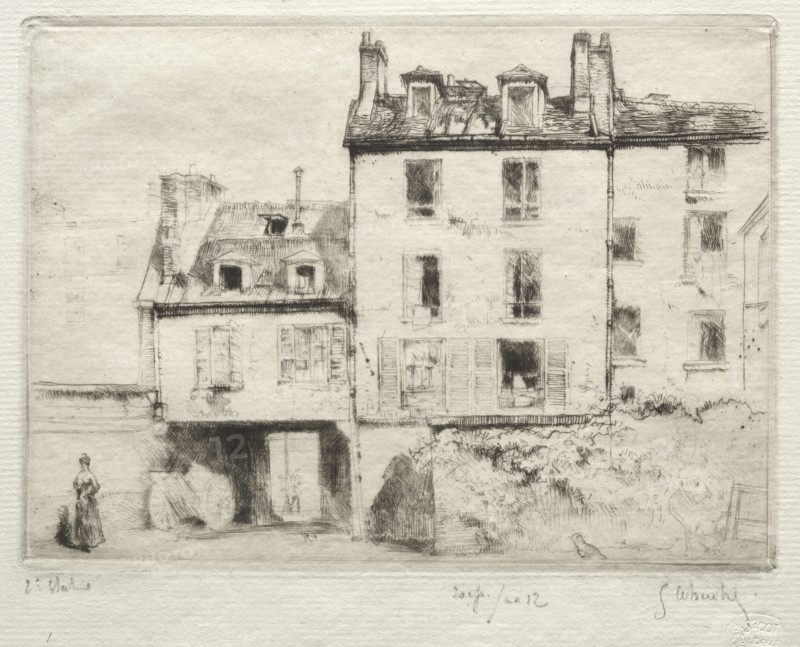 La rue Lacépède: le cour de lAciereur Cottens. Creator: Gustave Leheutre (French, 1861-1932).