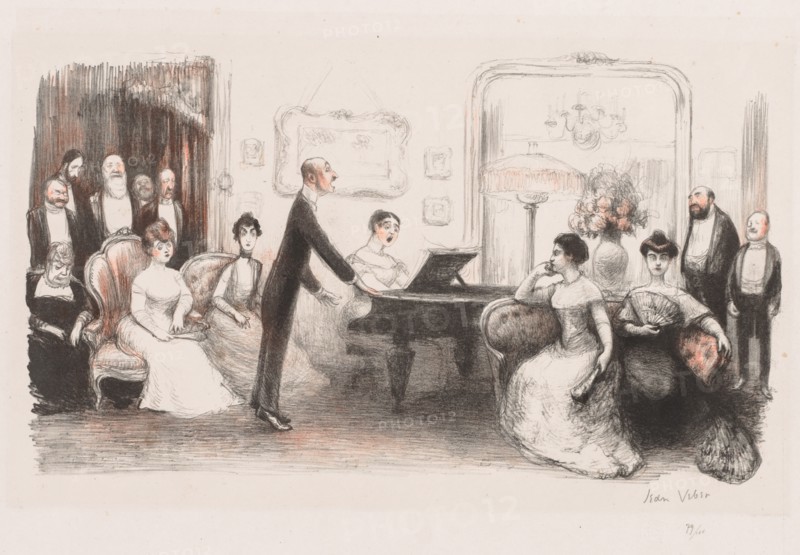 La Soirée Bourgeoise, 1907. Creator: Jean Veber (French, 1868-aft 1907).