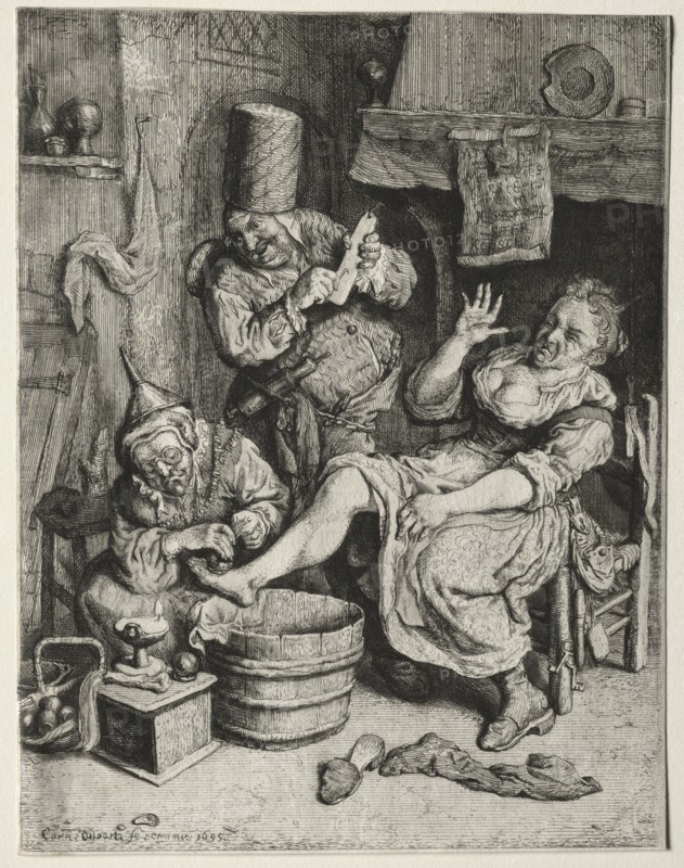 La Ventouse, 1695. Creator: Cornelis Dusart (Dutch, 1660-1704).