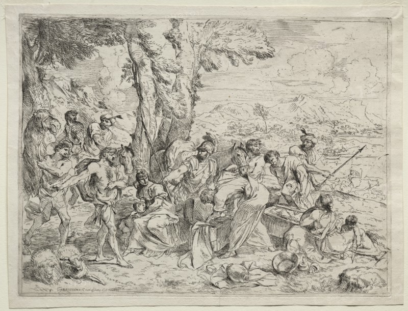 Laban Searching for Idols in Rachel's Baggage, c. 1635. Creator: Giovanni Benedetto Castiglione (Italian, 1609-1664).