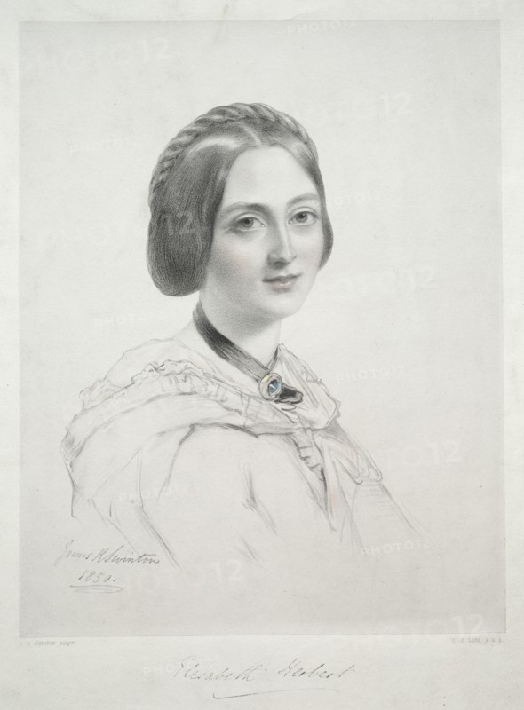 Lady Elizabeth Herbert. Creator: Richard James Lane (British, 1800-1872).