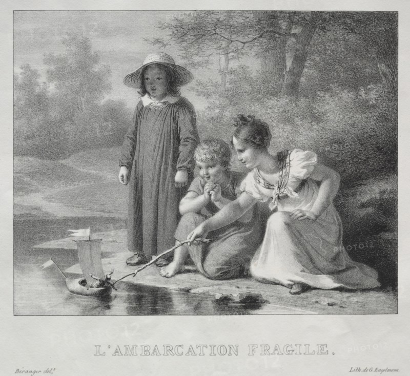 LAmbarcation fragile. Creator: Antoine Béranger (French, 1785-1867).