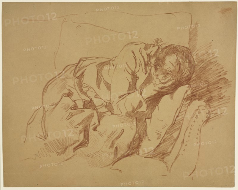 Lamenting Woman (Sarah H. Crone), 1880s or 1890s. Creator: Samuel H. Crone (American, 1858-1913).