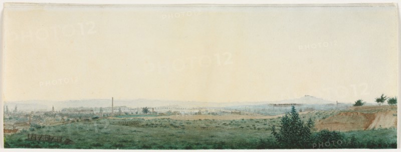 Landscape Near Paris, c. 1860. Creator: Léon Bonvin (French, 1834-1866).