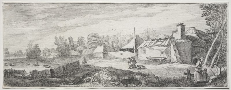 Landscape with a Farm. Creator: Jan van de Velde (Dutch, 1620-1662).