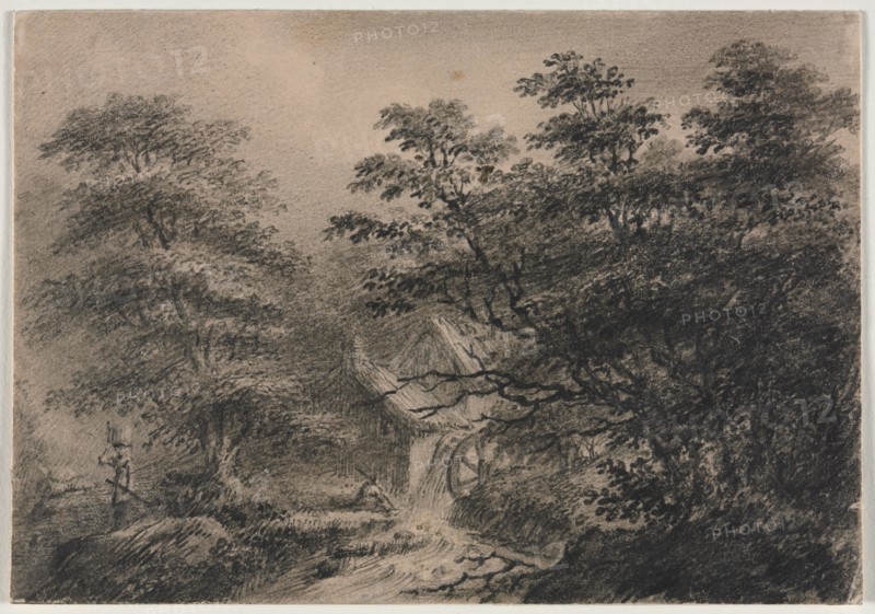 Landscape with a Mill. Creator: Charles Norris (British, 1779-1858).