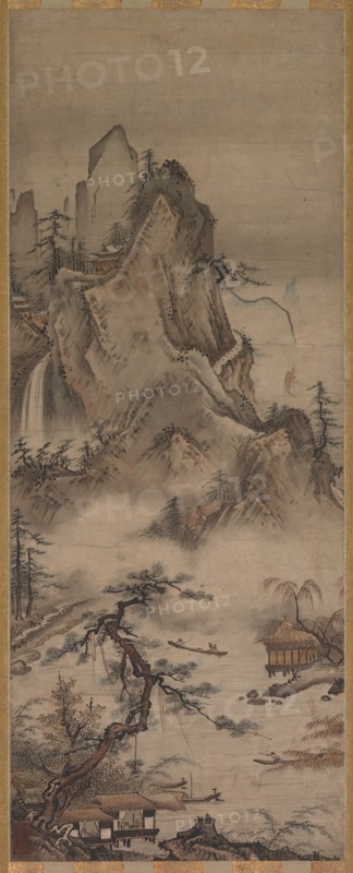 Landscape, 16th century. Creator: Jud? (Japanese, active 16th century).