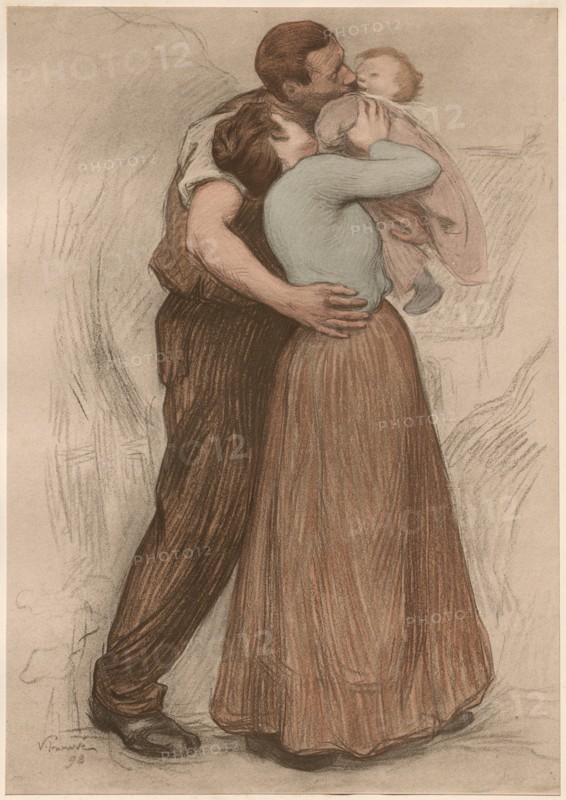 Le Baiser, 1898. Creator: Victor Emile Prouvé (French, 1858-1943); Imprimerie Champenois.