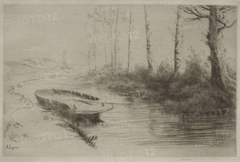 Le Canal: Effet du matin. Creator: Alphonse Legros (French, 1837-1911).