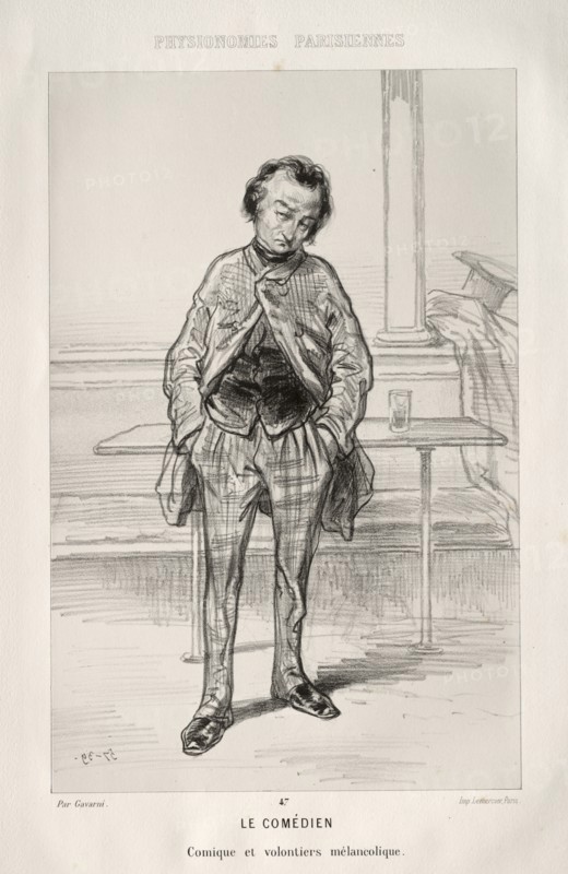 Le Comédien. Creator: Paul Gavarni (French, 1804-1866).
