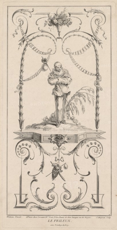 Le Frileux, Arabesque. Creator: Jean Moyreau (French, 1690-1762).