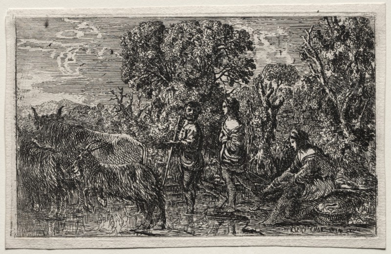 Le Passage du gué, 1634. Creator: Claude Lorrain (French, 1604-1682).