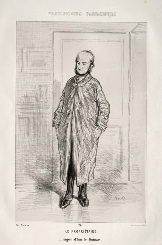 Le Propriétaire. Creator: Paul Gavarni (French, 1804-1866).