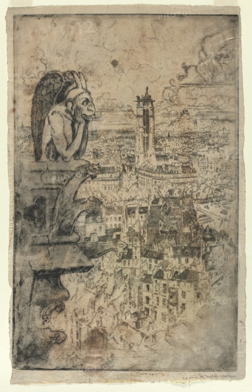 Le Stryge, 1893. Creator: Joseph Pennell (American, 1857-1926).