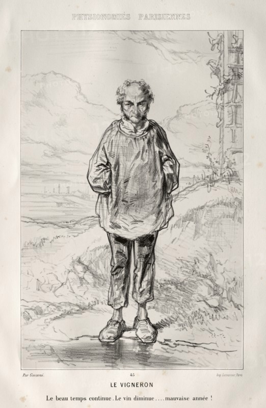 Le Vigneron. Creator: Paul Gavarni (French, 1804-1866).