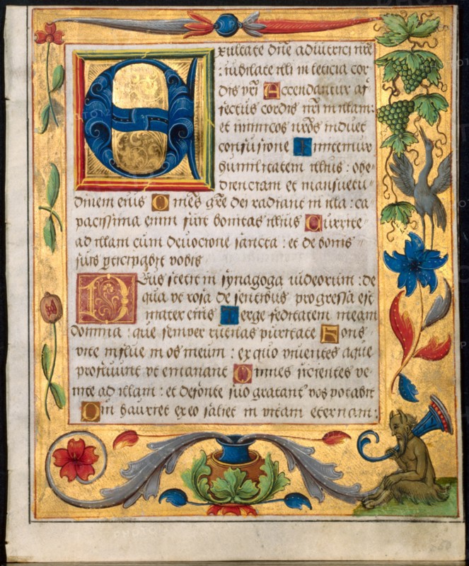 Leaf from a Psalter and Prayerbook?, c. 1524. Creator: Unknown.