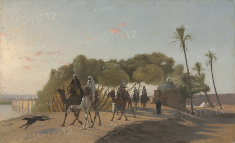 Leaving the Oasis, 1880s. Creator: Jean-Léon Gérôme (French, 1824-1904).