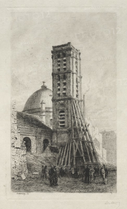 LEglise Saint-Roch. Creator: Alfred Alexandre Delauney (French, 1830-1894).