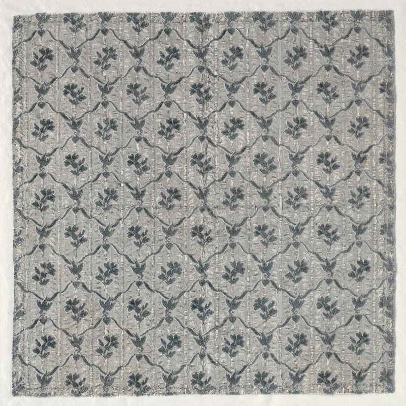 Length of Brocaded Silk and Chenille, 1723-1774. Creator: Unknown.