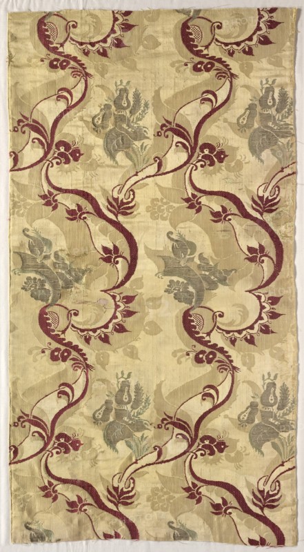 Length of Brocaded Silk, 1700s. Creator: Unknown.