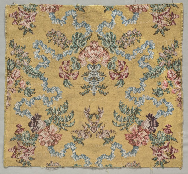 Length of Brocaded Silk, 1723-1774. Creator: Jean Baptiste Pillement (French, 1728-1808), style of.