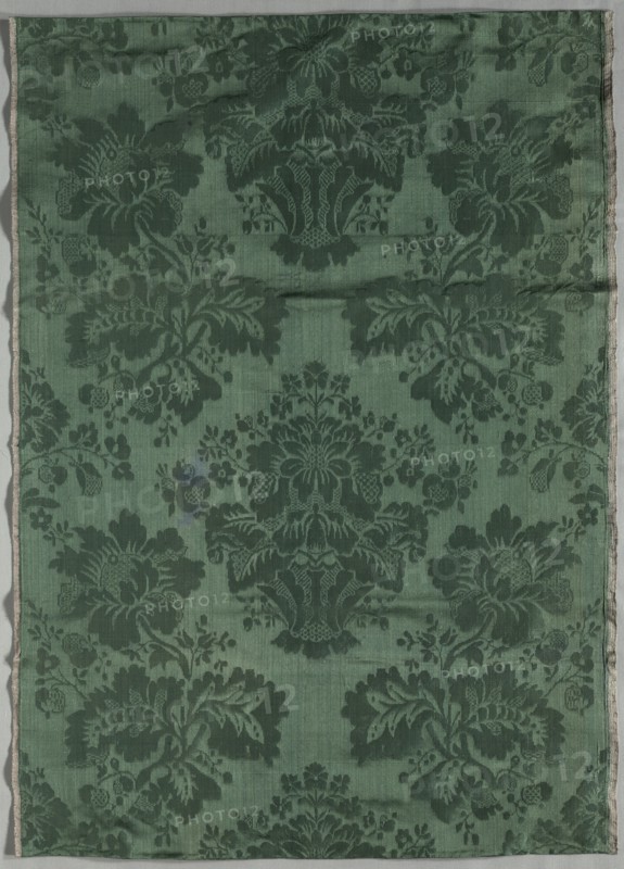 Length of Silk Damask Textile, 1700s. Creator: Unknown.
