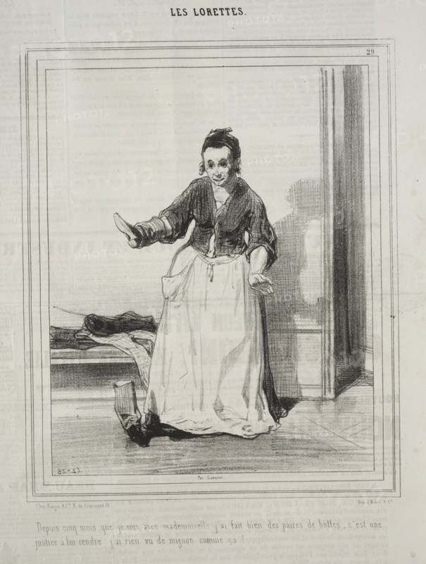 Les Lorettes, 1842. Creator: Paul Gavarni (French, 1804-1866).