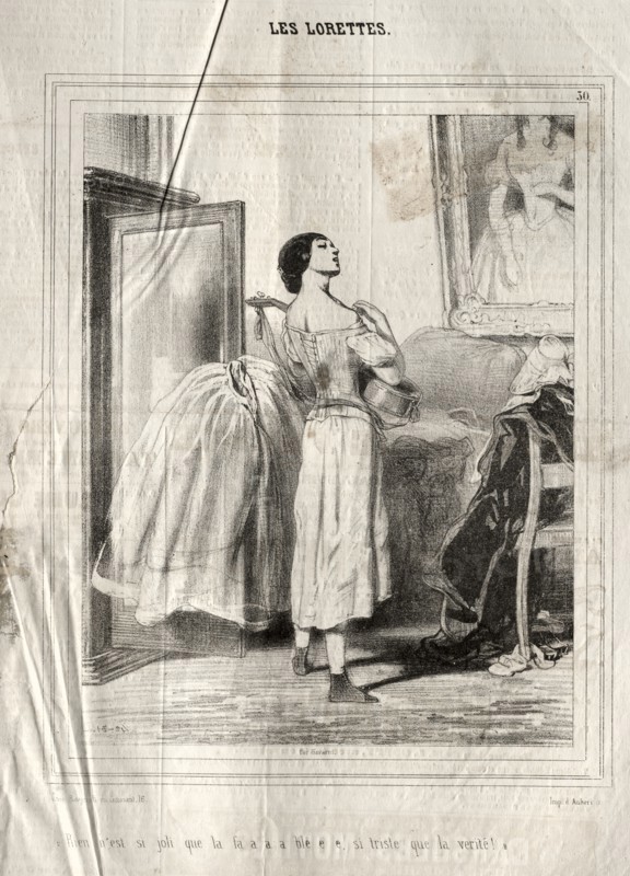 Les Lorettes, 1842. Creator: Paul Gavarni (French, 1804-1866).
