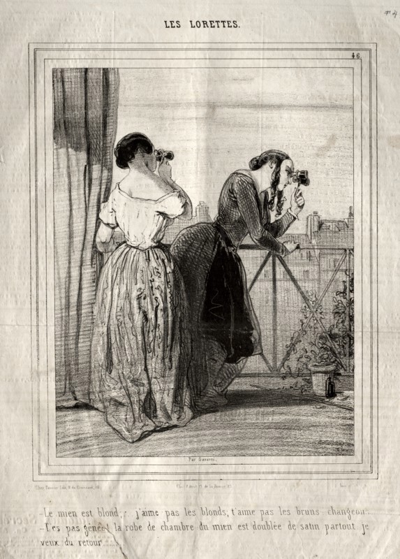 Les Lorettes, 1842. Creator: Paul Gavarni (French, 1804-1866).