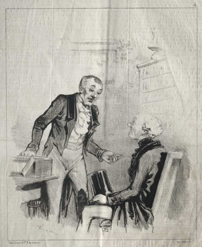 Les Malades et les medicins: No. 4, Lew Homéopathes. Creator: Cham (French, 1818-1879).