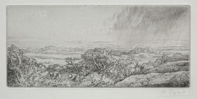 Les Ramasseurs des Champignons. Creator: Alphonse Legros (French, 1837-1911).