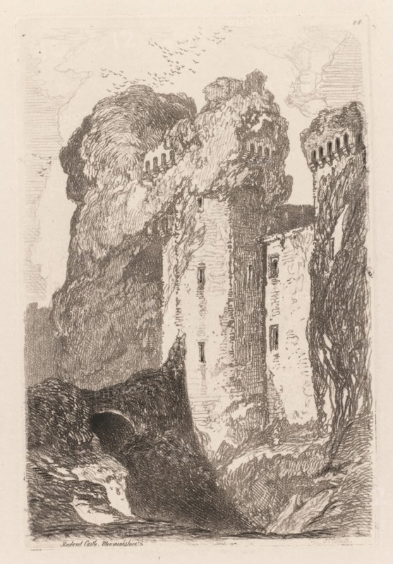Liber Studiorium: Ragland Castle, Monmouhshire, 1838. Creator: John Sell Cotman (British, 1782-1842); H. G. Bohn.